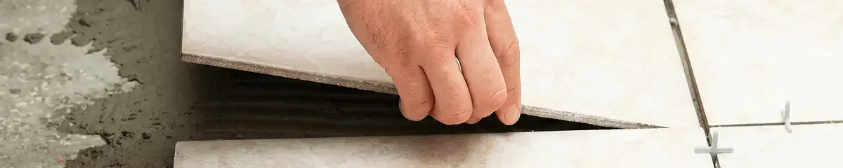 Professional installing ceramic tile floors in Kansas City, KS