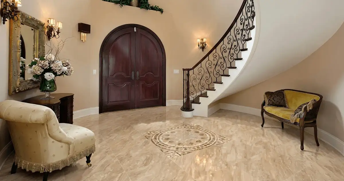 Entrance hall with professionally installed ceramic tile flooring in Kansas City KS