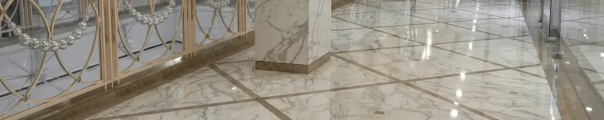 Beautiful marble floor professionally installed in Kansas City, KS